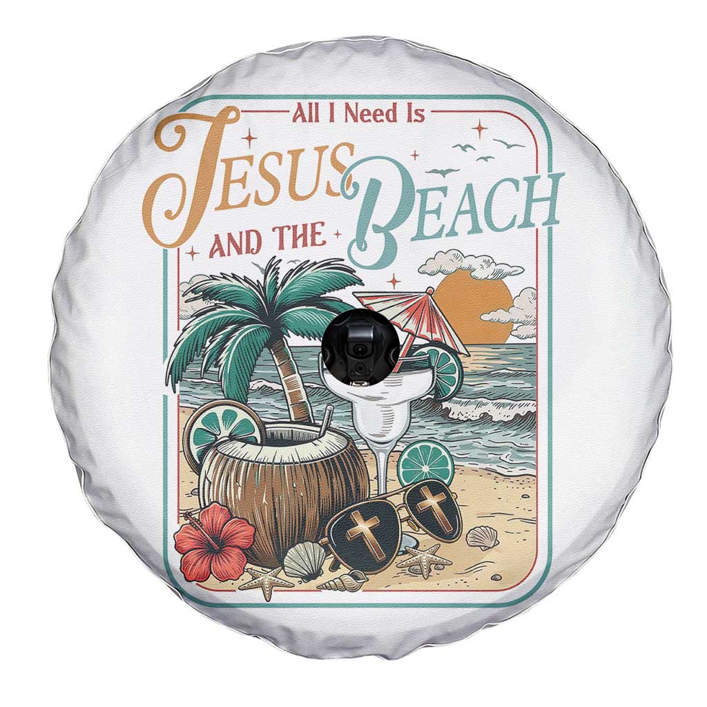 Funny Christian Beach Gift Spare Tire Cover All I Need Is Jesus And The Beach