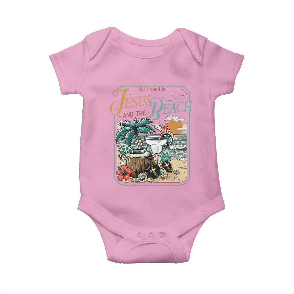 Funny Christian Beach Gift Baby Onesie All I Need Is Jesus And The Beach
