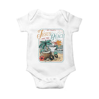Funny Christian Beach Gift Baby Onesie All I Need Is Jesus And The Beach