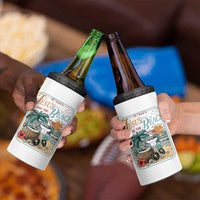Funny Christian Beach Gift 4 in 1 Can Cooler Tumbler All I Need Is Jesus And The Beach