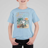 Funny Christian Beach Gift T Shirt For Kid All I Need Is Jesus And The Beach