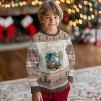 Funny Christian Beach Gift Ugly Christmas Sweater All I Need Is Jesus And The Beach