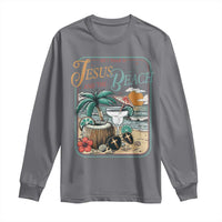 Funny Christian Beach Gift Long Sleeve Shirt All I Need Is Jesus And The Beach