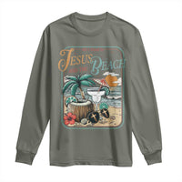 Funny Christian Beach Gift Long Sleeve Shirt All I Need Is Jesus And The Beach