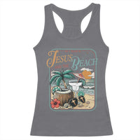 Funny Christian Beach Gift Racerback Tank Top All I Need Is Jesus And The Beach