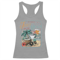 Funny Christian Beach Gift Racerback Tank Top All I Need Is Jesus And The Beach