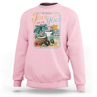 Funny Christian Beach Gift Sweatshirt All I Need Is Jesus And The Beach