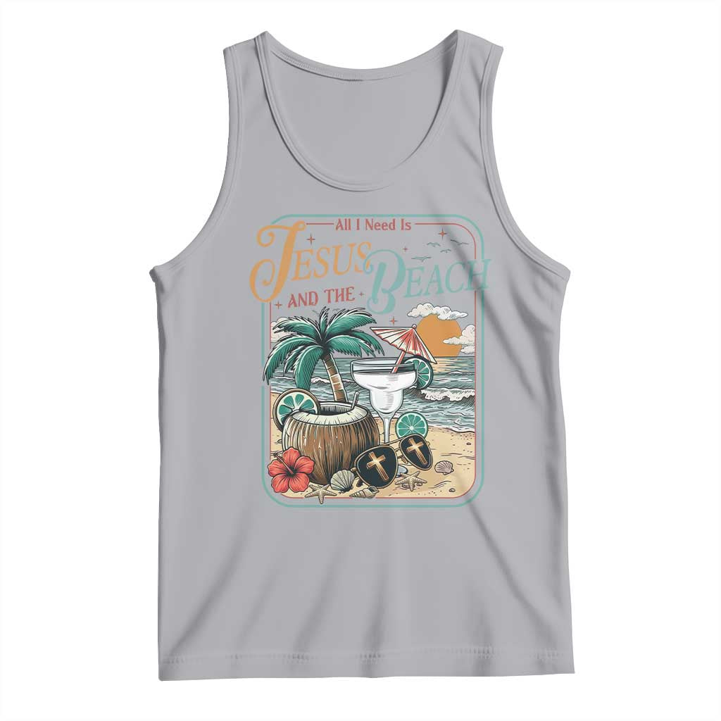Funny Christian Beach Gift Tank Top All I Need Is Jesus And The Beach