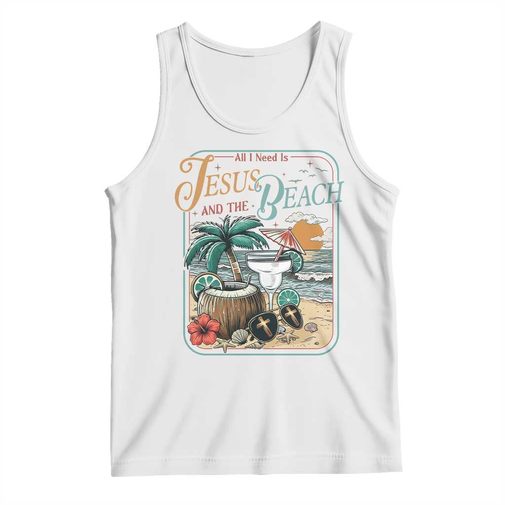 Funny Christian Beach Gift Tank Top All I Need Is Jesus And The Beach