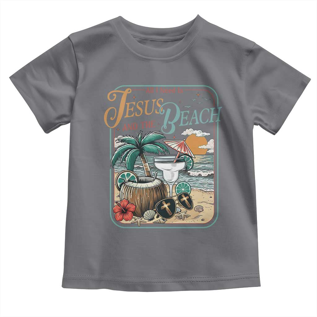 Funny Christian Beach Gift Toddler T Shirt All I Need Is Jesus And The Beach