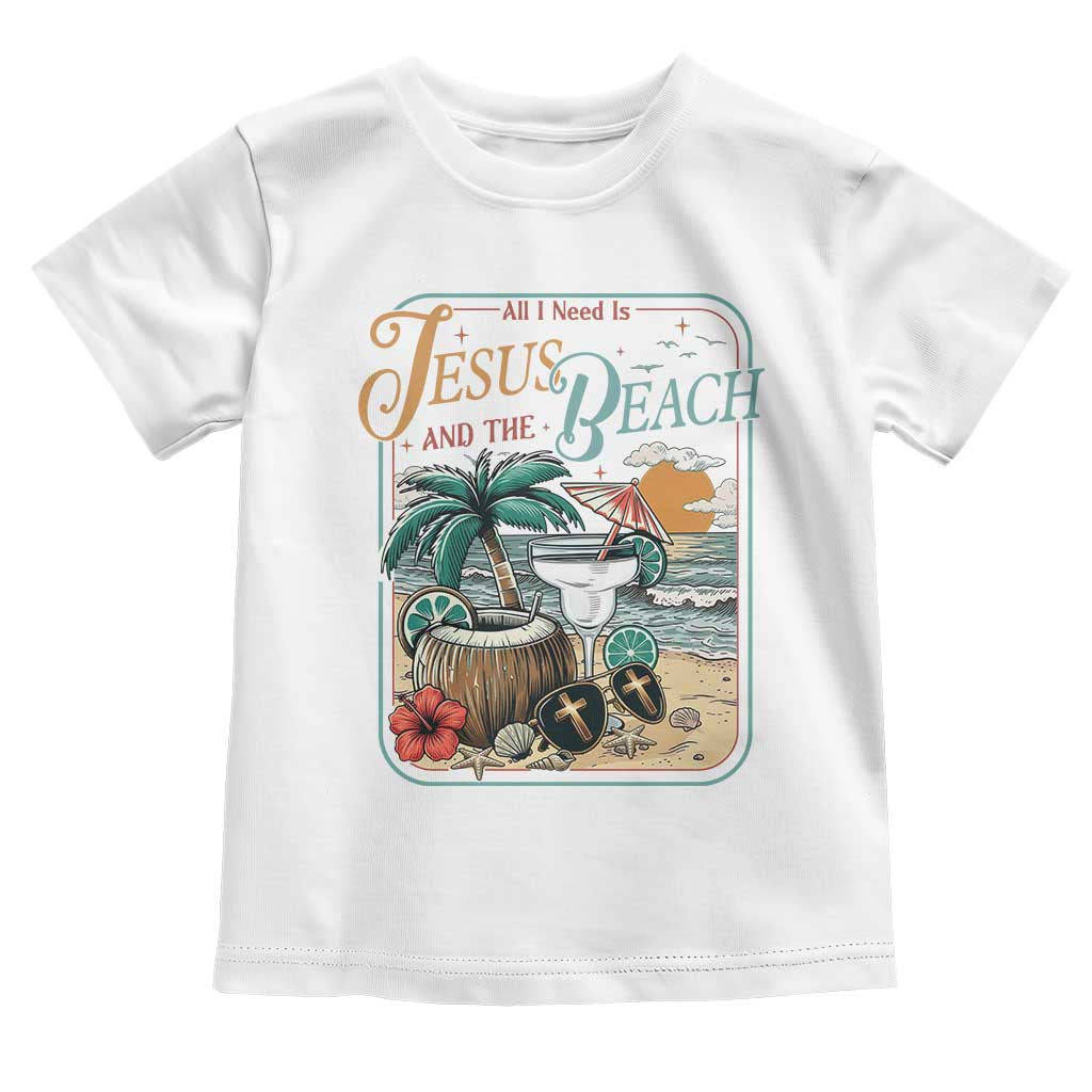 Funny Christian Beach Gift Toddler T Shirt All I Need Is Jesus And The Beach