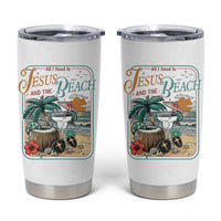 Funny Christian Beach Gift Tumbler Cup All I Need Is Jesus And The Beach