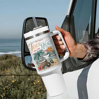 Funny Christian Beach Gift Tumbler With Handle All I Need Is Jesus And The Beach