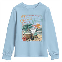 Funny Christian Beach Gift Youth Sweatshirt All I Need Is Jesus And The Beach