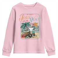 Funny Christian Beach Gift Youth Sweatshirt All I Need Is Jesus And The Beach