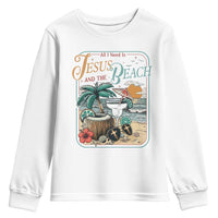 Funny Christian Beach Gift Youth Sweatshirt All I Need Is Jesus And The Beach