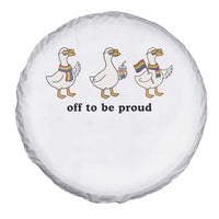 Funny Pride Goose Off To Be Proud Spare Tire Cover LGBTQ Advocate Gift