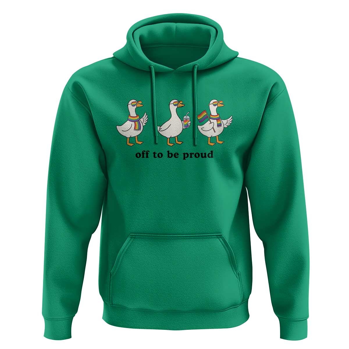 Funny Pride Goose Off To Be Proud Hoodie LGBTQ Advocate Gift