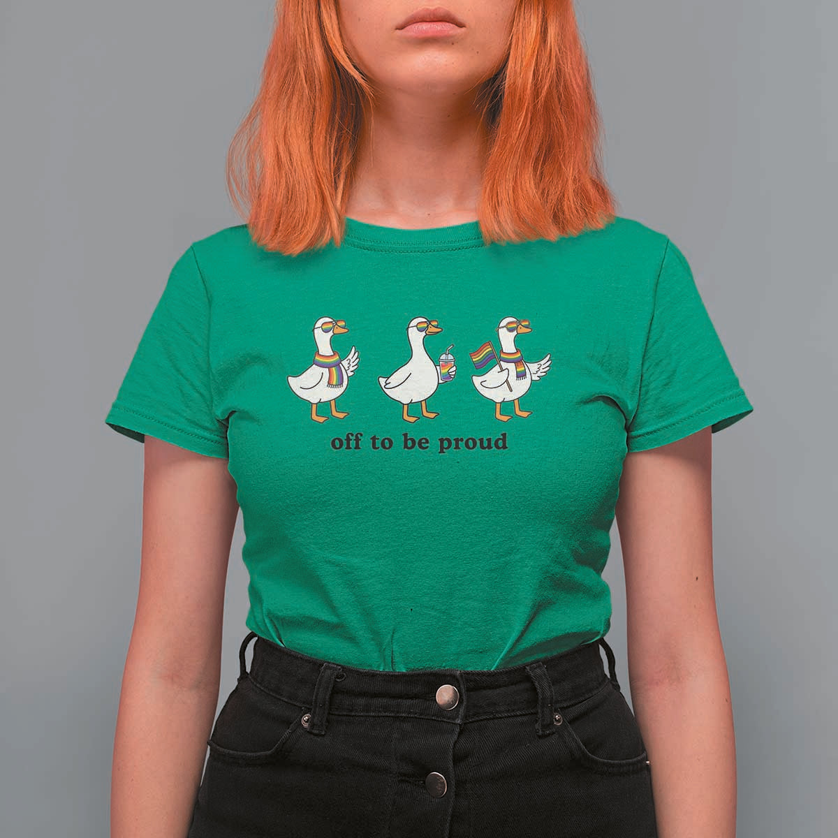 Funny Pride Goose Off To Be Proud T Shirt For Women LGBTQ Advocate Gift