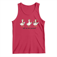 Funny Pride Goose Off To Be Proud Tank Top LGBTQ Advocate Gift