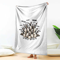 Silly Goose Mom Throw Blanket Funny Parenting Chaos Motherhood