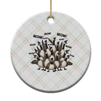 Silly Goose Mom Ceramic Ornament Funny Parenting Chaos Motherhood