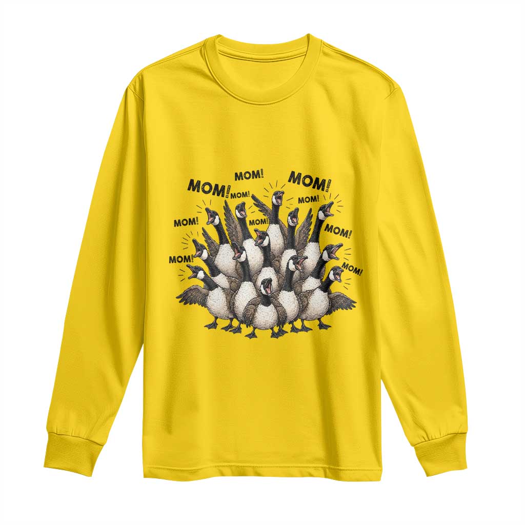 Silly Goose Mom Long Sleeve Shirt Funny Parenting Chaos Motherhood