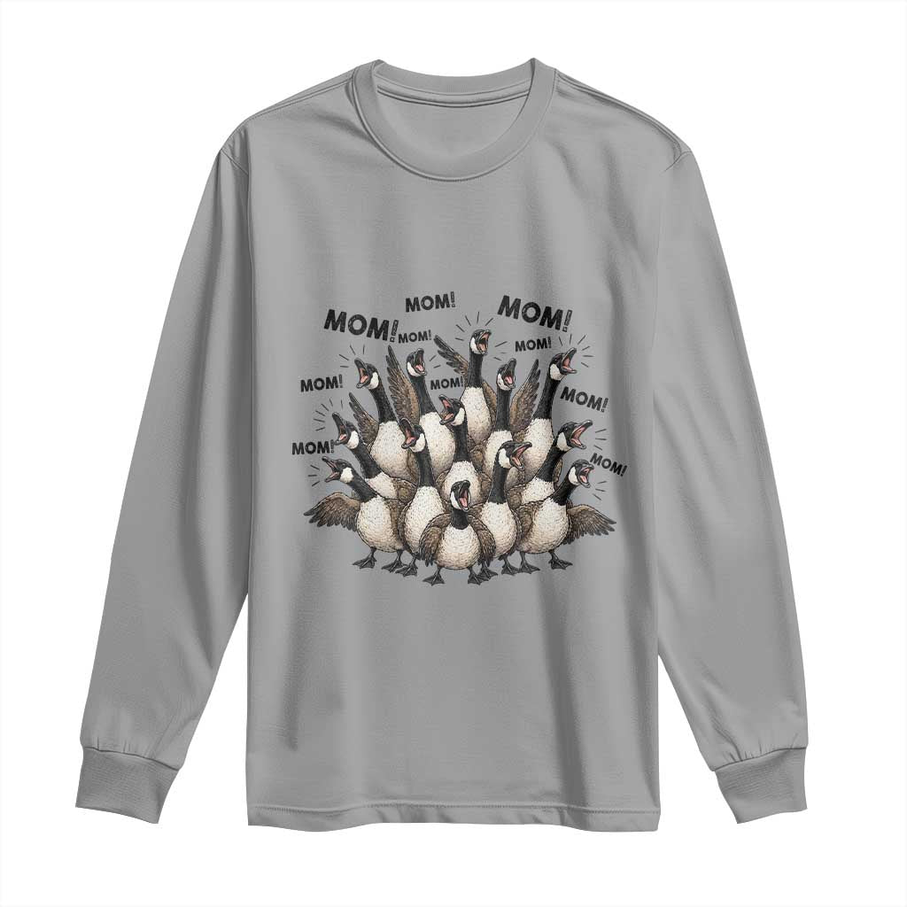 Silly Goose Mom Long Sleeve Shirt Funny Parenting Chaos Motherhood