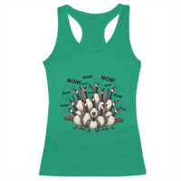 Silly Goose Mom Racerback Tank Top Funny Parenting Chaos Motherhood