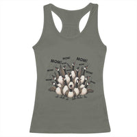 Silly Goose Mom Racerback Tank Top Funny Parenting Chaos Motherhood