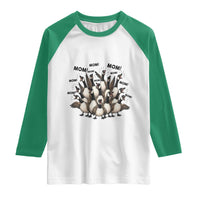 Silly Goose Mom Raglan Shirt Funny Parenting Chaos Motherhood
