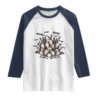 Silly Goose Mom Raglan Shirt Funny Parenting Chaos Motherhood
