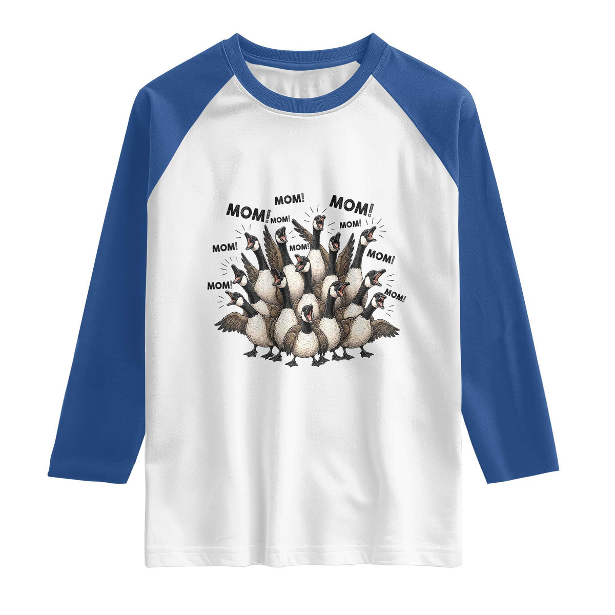 Silly Goose Mom Raglan Shirt Funny Parenting Chaos Motherhood