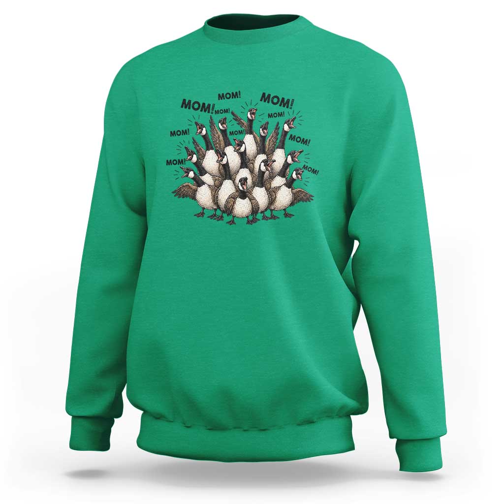 Silly Goose Mom Sweatshirt Funny Parenting Chaos Motherhood