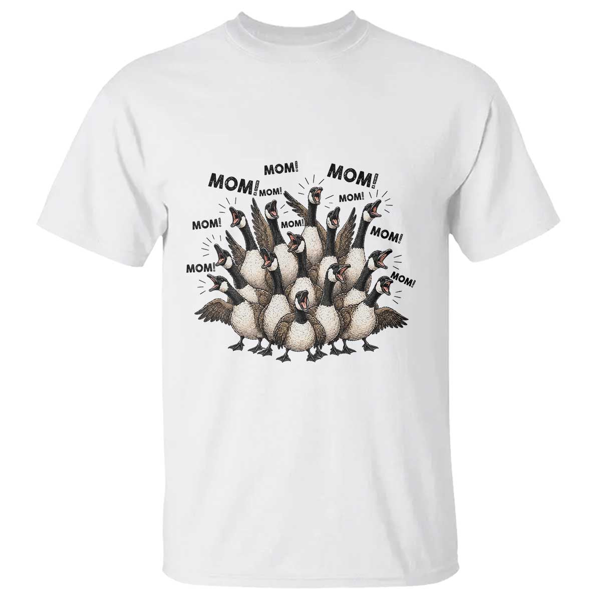 Silly Goose Mom T Shirt Funny Parenting Chaos Motherhood