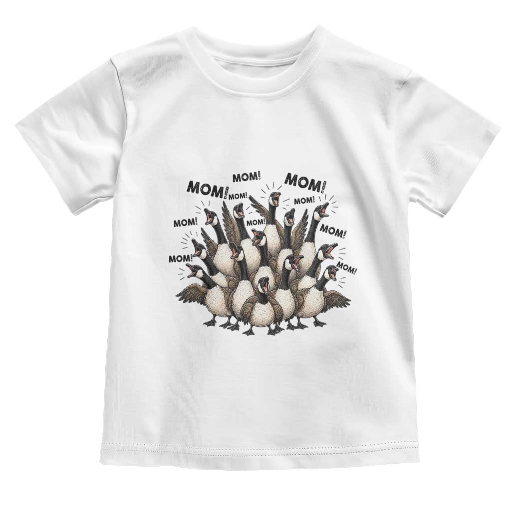 Silly Goose Mom Toddler T Shirt Funny Parenting Chaos Motherhood