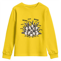 Silly Goose Mom Youth Sweatshirt Funny Parenting Chaos Motherhood