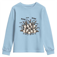 Silly Goose Mom Youth Sweatshirt Funny Parenting Chaos Motherhood