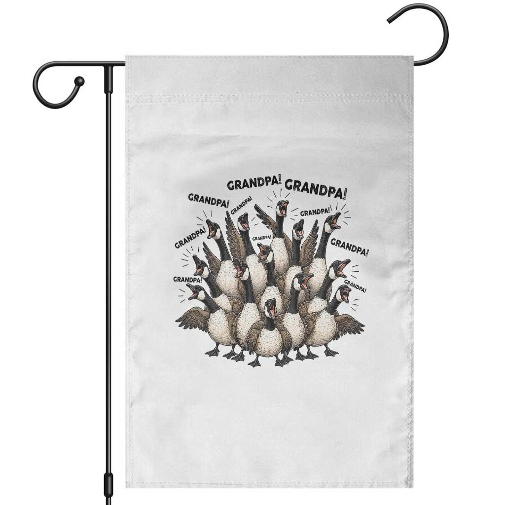 Silly Goose Grandpa Garden Flag Funny Family Chaos Grandfather