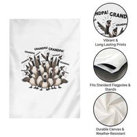 Silly Goose Grandpa Garden Flag Funny Family Chaos Grandfather
