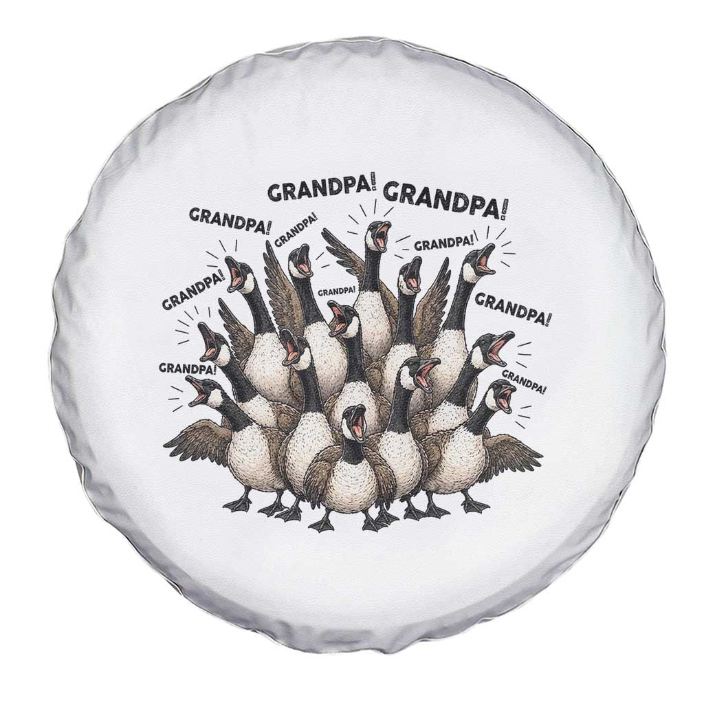 Silly Goose Grandpa Spare Tire Cover Funny Family Chaos Grandfather