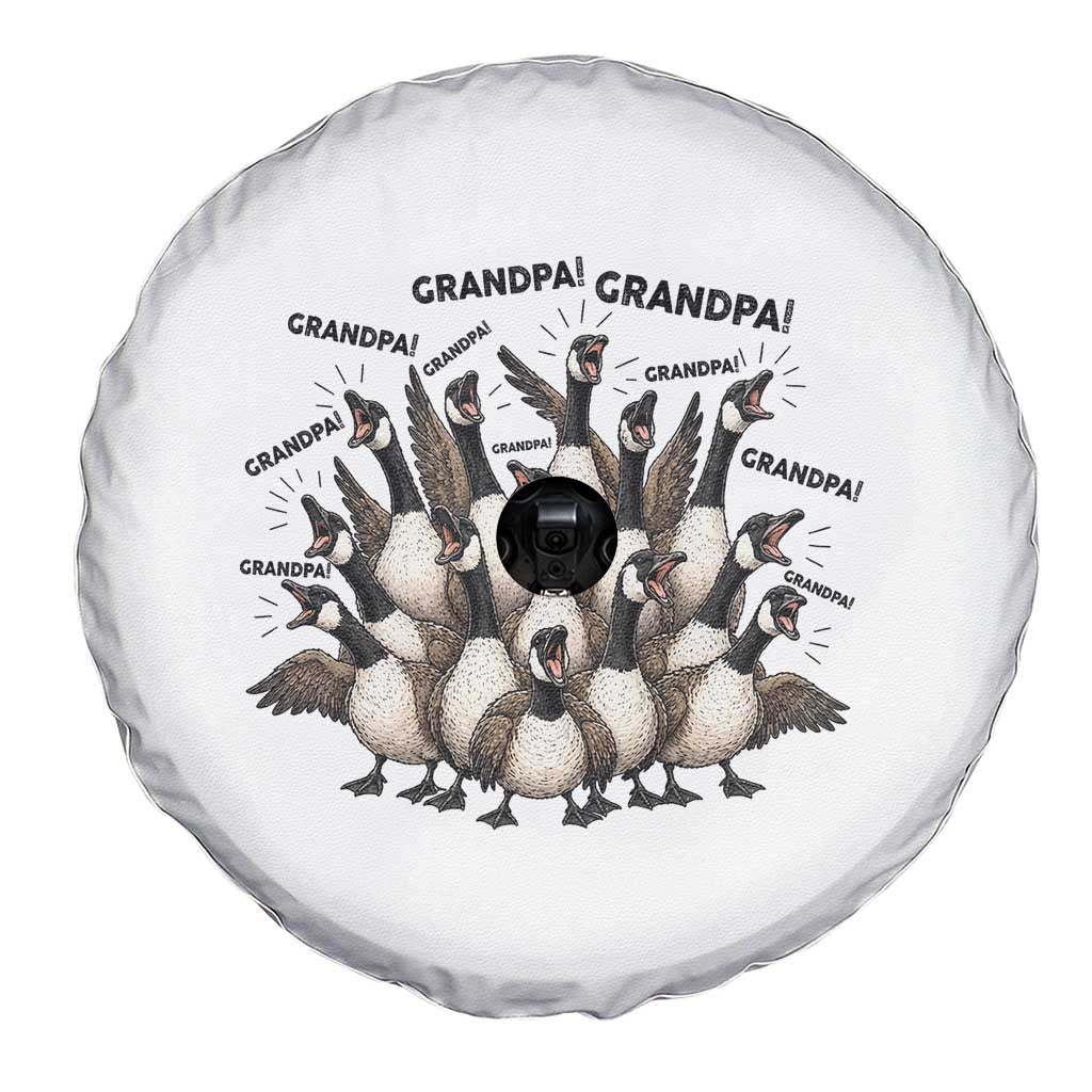Silly Goose Grandpa Spare Tire Cover Funny Family Chaos Grandfather
