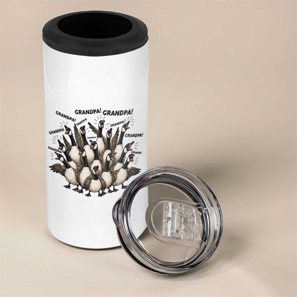 Silly Goose Grandpa 4 in 1 Can Cooler Tumbler Funny Family Chaos Grandfather