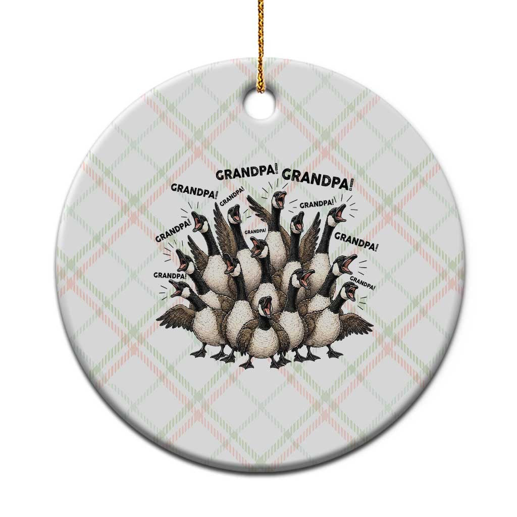 Silly Goose Grandpa Ceramic Ornament Funny Family Chaos Grandfather