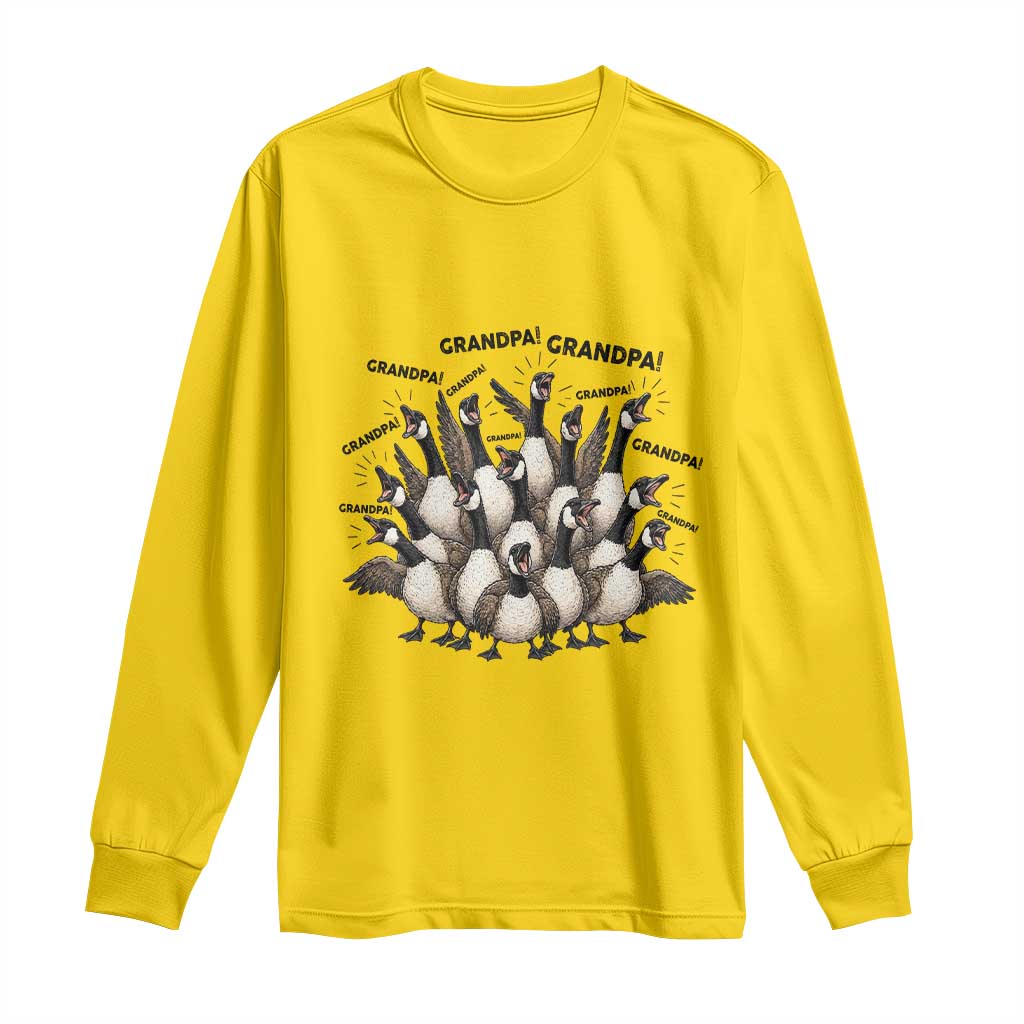 Silly Goose Grandpa Long Sleeve Shirt Funny Family Chaos Grandfather