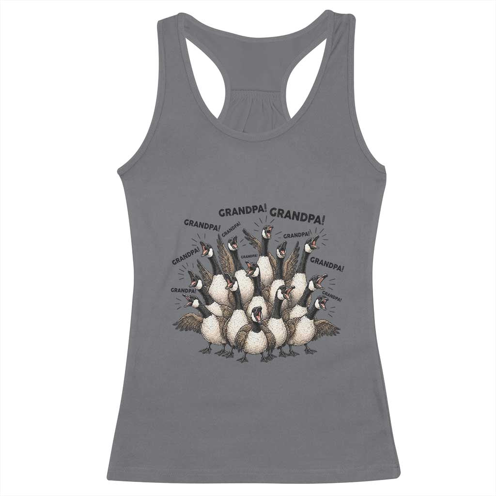 Silly Goose Grandpa Racerback Tank Top Funny Family Chaos Grandfather