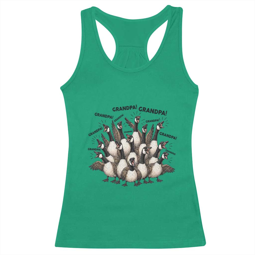 Silly Goose Grandpa Racerback Tank Top Funny Family Chaos Grandfather