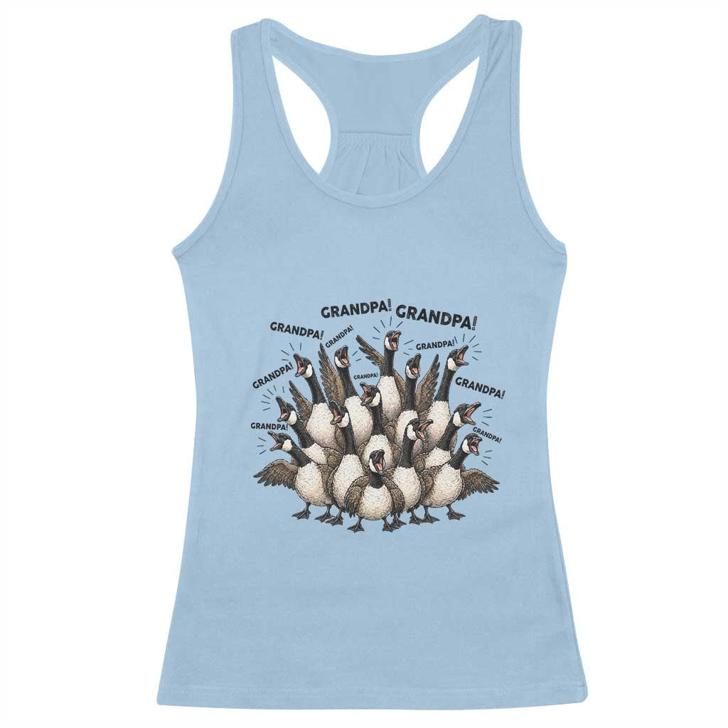 Silly Goose Grandpa Racerback Tank Top Funny Family Chaos Grandfather