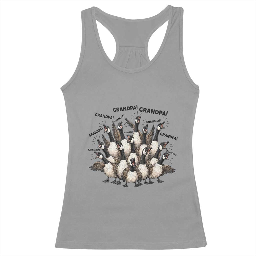 Silly Goose Grandpa Racerback Tank Top Funny Family Chaos Grandfather