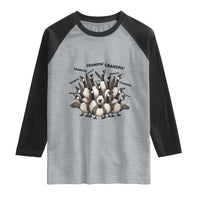 Silly Goose Grandpa Raglan Shirt Funny Family Chaos Grandfather